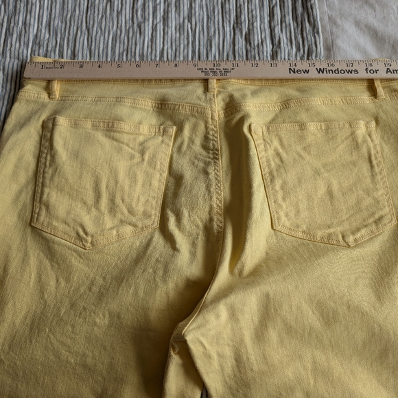 LOFT Denim - Loft Outlet Yellow Women's Jeans 16 Fringe Scallop Cuff